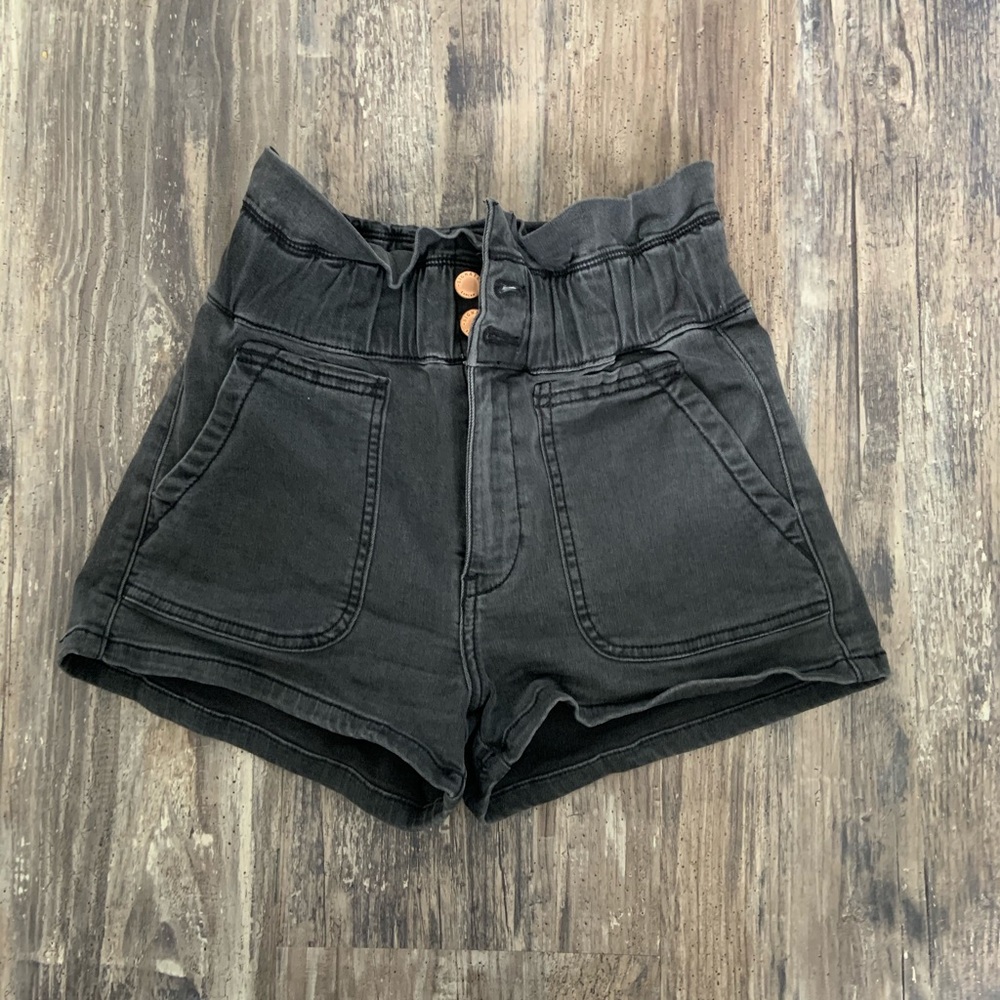 Kancan paperbag waist shorts